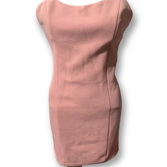 Fashion Nova spaghetti, strap coral stretchy fitted dress - Picture 1 of 10